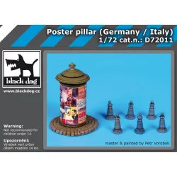 Black Dog D72011 1/72 Poster pillar Germany-Italy