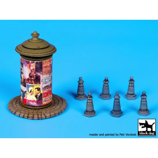 Black Dog D72011 1/72 Poster pillar Germany-Italy