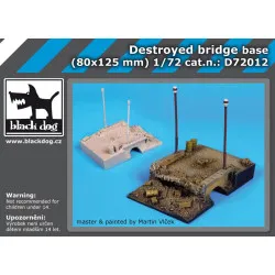 Black Dog D72012 1/72 Destroyed bridge base