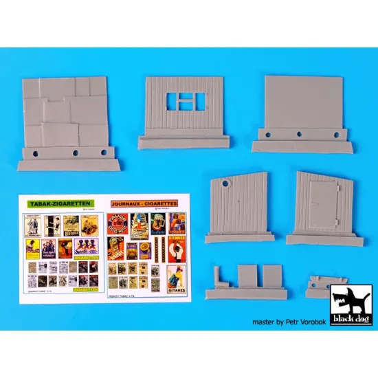 Black Dog D72015 1/72 Kiosk- tobacco/ news paper