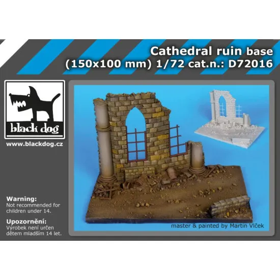 Black Dog D72016 1/72 Cathedral ruin base
