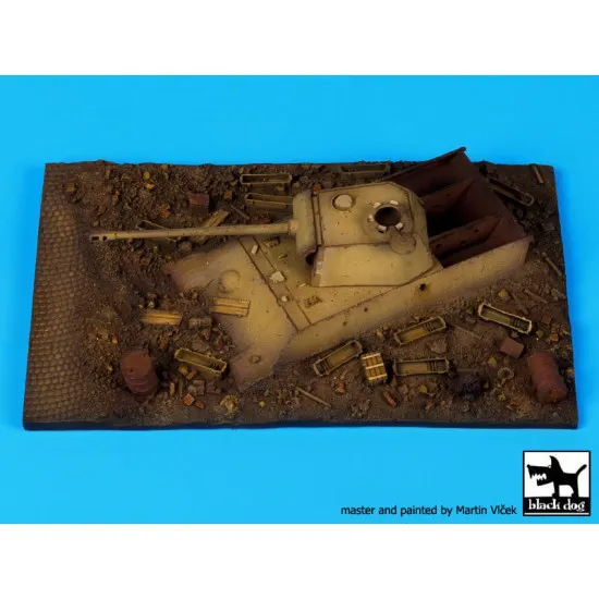 Black Dog D72019 1/72 Destroyed Panther base