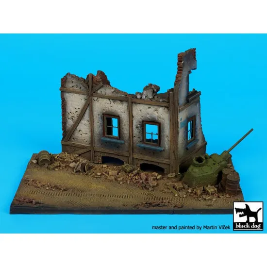 Black Dog D72023 1/72 Street with house ruin N