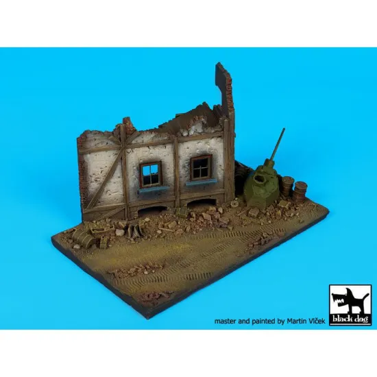 Black Dog D72023 1/72 Street with house ruin N