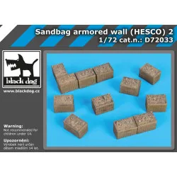 Black Dog D72033 1/72 Sandbag armored wall (HESCO) 2