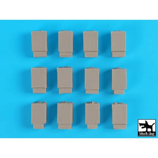 Black Dog D72034 1/72 Sandbag armored wall (HESCO) 3