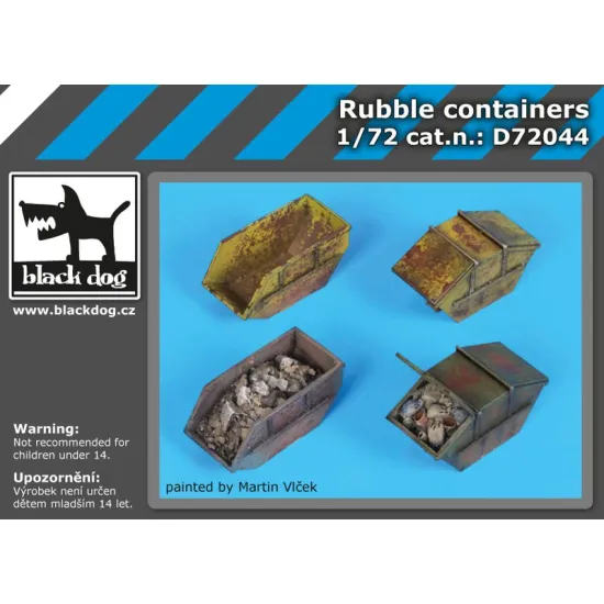 Black Dog D72044 1/72 Rubble containers