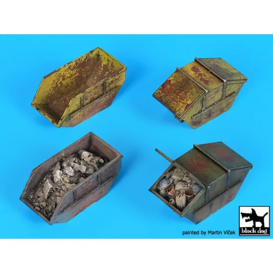 Black Dog D72044 1/72 Rubble containers