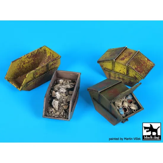 Black Dog D72044 1/72 Rubble containers