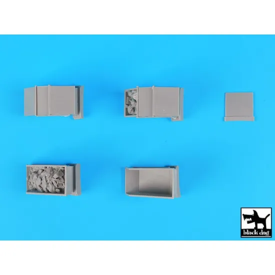 Black Dog D72044 1/72 Rubble containers