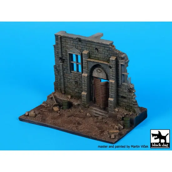 Black Dog D72053 1/72 Street with house ruin N