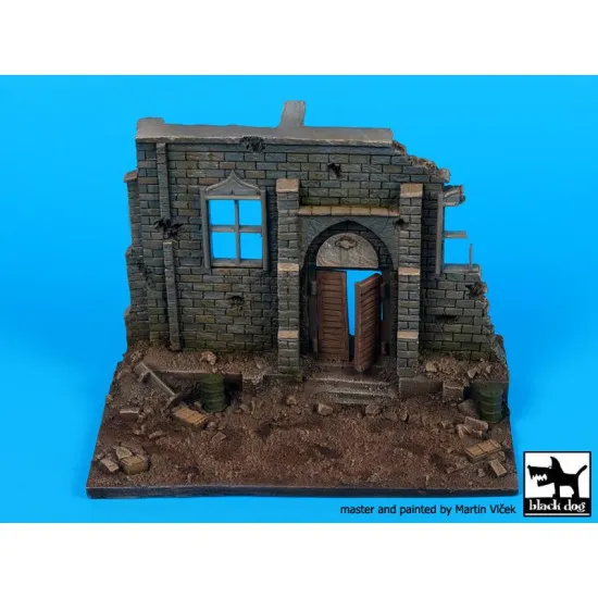 Black Dog D72053 1/72 Street with house ruin N