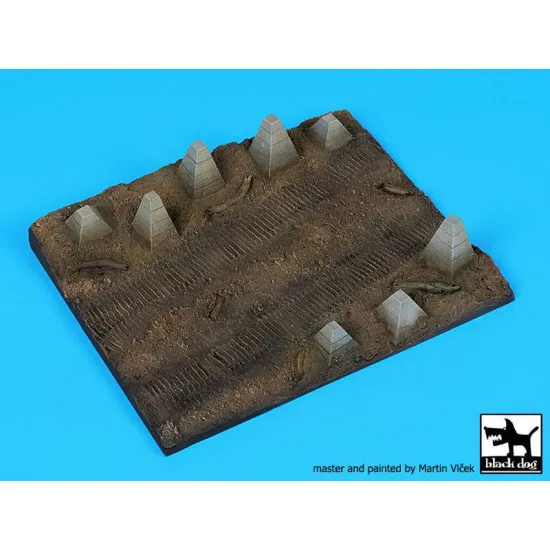 Black Dog D72065 1/72 Anti-tank obstacle base