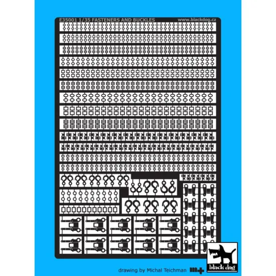 Black Dog E35001 1/35 Fasteners and buckles