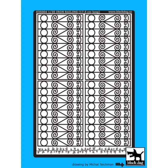 Black Dog E35004 1/35 Iron fence