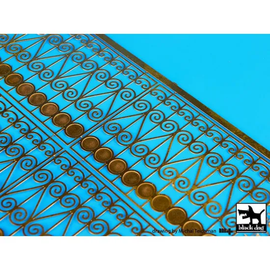 Black Dog E35004 1/35 Iron fence