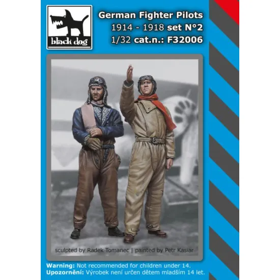 Black Dog F32006 1/32 German fighter pilots set #2 1914-1918