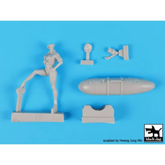 Black Dog F32036 1/32 US Pin up set #2