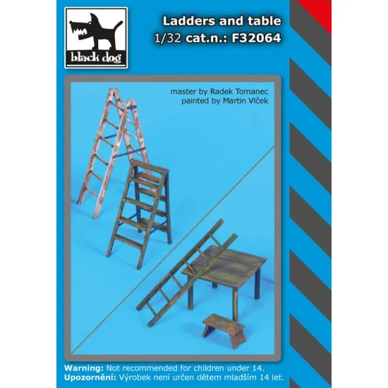Black Dog F32064 1/32 Ladders and table