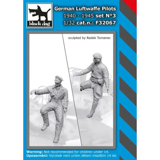 Black Dog F32067 1/32 German Luftwafe pilots set #3
