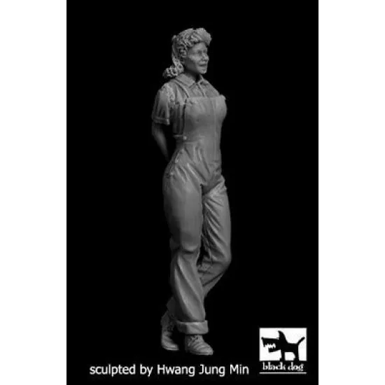 Black Dog F32114 1/32 US woman mechanic #1