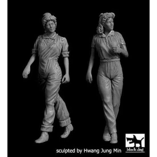 Black Dog F32118 1/32 US woman mechanics set