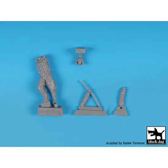 Black Dog F32141 1/32 Japanese fighter pilots WW II set