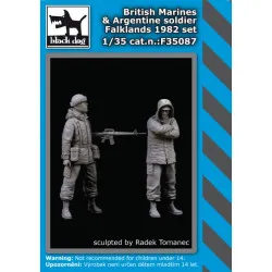 Black Dog F35087 1/35 British Marines plus Argentine soldier