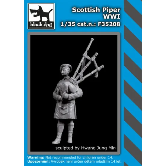 Black Dog F35208 1/35 Scottish piper WW I