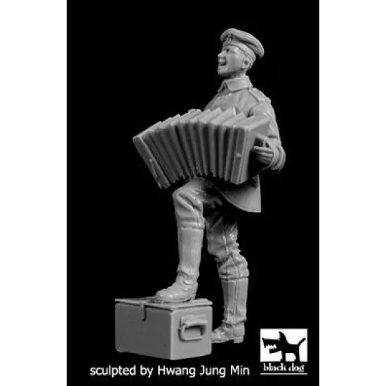Black Dog F35210 1/35 German soldier with accordion WW I