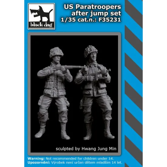 Black Dog F35231 1/35 US paratroopers after jump set