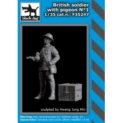 Black Dog F35247 1/35 British soldier with pigeon #1