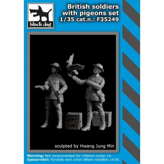 Black Dog F35249 1/35 British soldiers with pigeon set