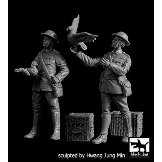 Black Dog F35249 1/35 British soldiers with pigeon set