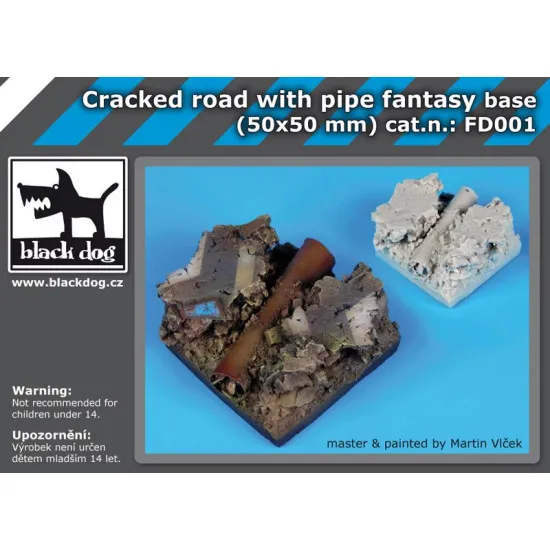 Black Dog FD001 Cracked road with pipe base fantasy base