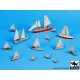 Black Dog S700006 1/700 Sailing boats