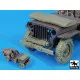 Black Dog T16004 1/16 US Jeep front accessories set + chain wheels