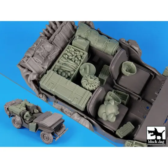 Black Dog T16005 1/16 US Jeep cabin accessories set