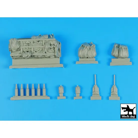 Black Dog T16006 1/16 US Jeep rear accessories set
