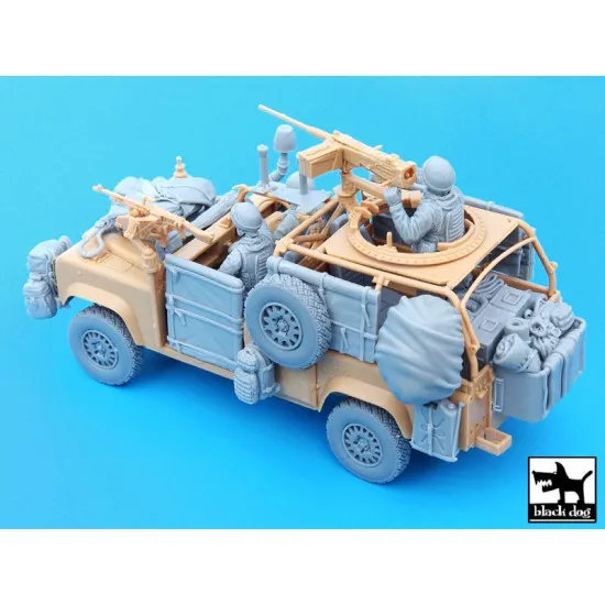Black Dog T35051 1/35 Defender Wolf accessories set with crew for Hobby Boss