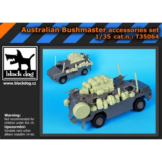Black Dog T35064 1/35 Australia Bushmaster accessories set for Showcase models
