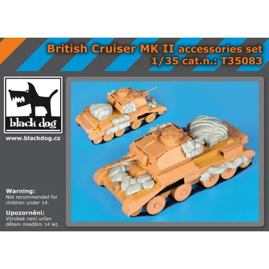 Black Dog T35083 1/35 British Cruiser Mk Ii accessories set for Bronco models