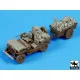 Black Dog T35097 1/35 Us Jeep airborne before drop accessories set for Bronco
