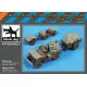 Black Dog T35098 1/35 Us Jeep airborne after drop accessories set for Bronco