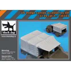 Black Dog T35103 1/35 Us Dodge canvas accessories set for AFV