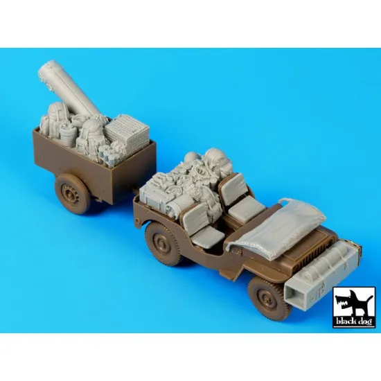 Black Dog T35111 1/35 British para Jeep after drop accessories set for Bronco