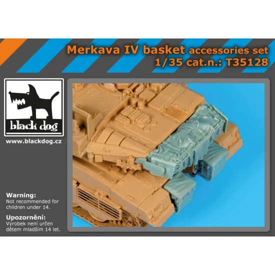 Black Dog T35128 1/35 Merkava IV basket accessories set for Hobby Boss