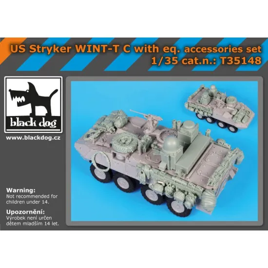 Black Dog T35148 1/35 US Stryker WINT-T C with equip.accessories set for Trumpeter