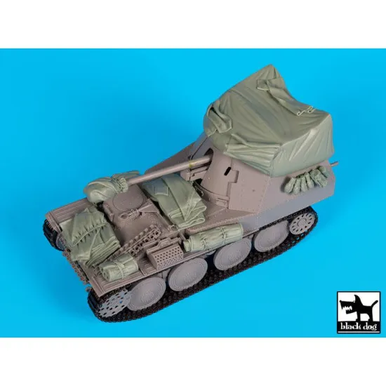 Black Dog T35160 1/35 Marder III with canvas accessories set for Dragon