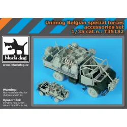 Black Dog T35182 1/35 Unimog Belgian special forces accessories set for Revell